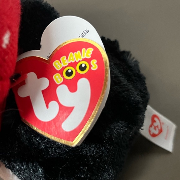 Penguin Plush with Red Hat and Green Feet. TY Beanie - Picture 4 of 4